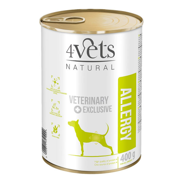 Comida para perros con intolerancia alimentaria Allergy 4vets natural
